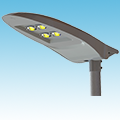 LED - COB Street Light Fixture - LED-882-L4 Series of LED Street Lights category Neptun SKU LED-882-L4 Series
