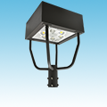LED - 18" Square Post Top Parking / Area Light Fixture - 80W of DLC Listed Products category Neptun SKU LED-64080-UNV-850