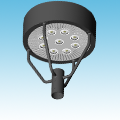 LED - 24" Round Post Top Parking/Area Light Fixture of LED Area / Parking Lot Lighting category Neptun SKU LED-58 Series