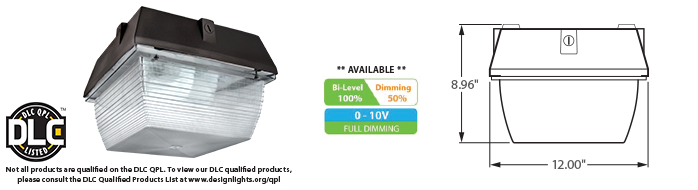 LED - 12 inch Canopy Fixture - LED-12xxx Series