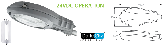 24VDC Solar Compatible Induction Street Lighting