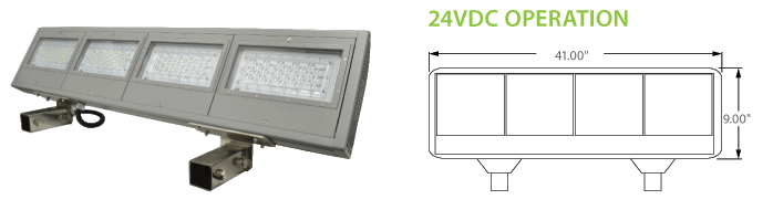 24VDC Solar Compatible LED Billboard Fixtures