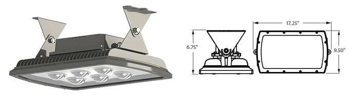 LED - COB Tunnel Fixture - LED-27-L6 Series