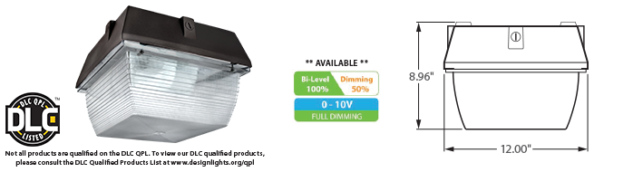 LED - 12" Canopy Fixture