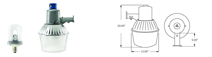 Induction 12" Security Light Fixtures | 20xxx Series