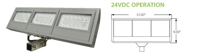 24VDC Solar Compatible LED Billboard Fixtures