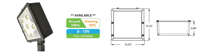 LED - 16 inch Flood Light Fixture - LED-38xxx Series