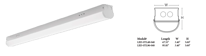 Led Strip Light Fixtures 4 8 Stl Series Vapor Led Strip Light Fixtures 4 8 Stl Series