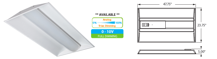 LED - 2x4 Architectural Troffer - LED-TR24xxx Series