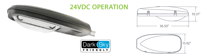 24VDC Solar Compatible Induction Street Lighting