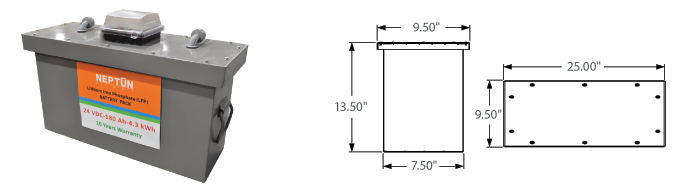 180Ah LFP 24VDC Battery Pack System